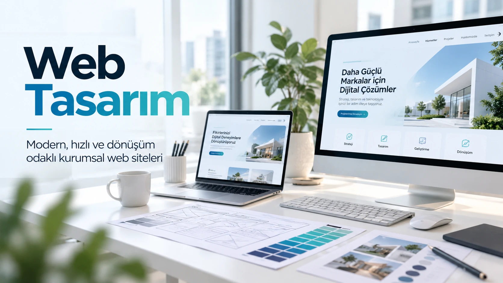 Web tasarım, kurumsal web sitesi ve kullanıcı deneyimi çalışmaları